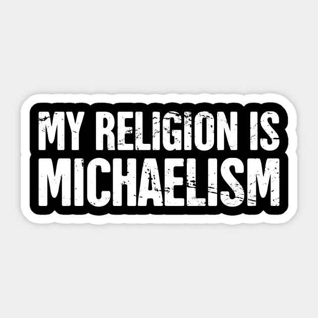 Funny Michael Name Design Sticker by MeatMan